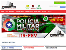 Tablet Screenshot of gabaritocursos.com.br